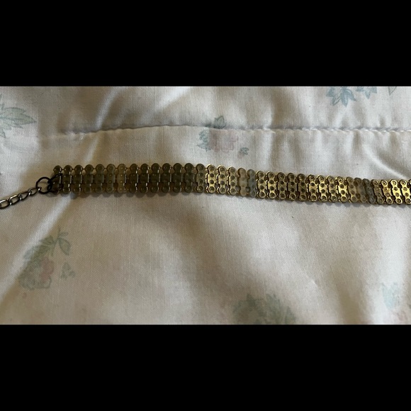 RW&CO Gold and Silver Rhinestone Choker - Picture 4 of 16